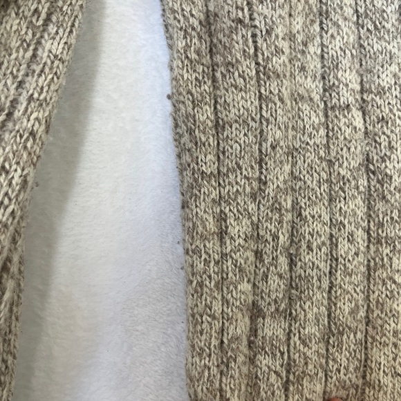 VNTG LL Bean Fair Isle Wool Zip Cardigan Sz L Made in USA Winter Outdoors Camp - Picture 12 of 12